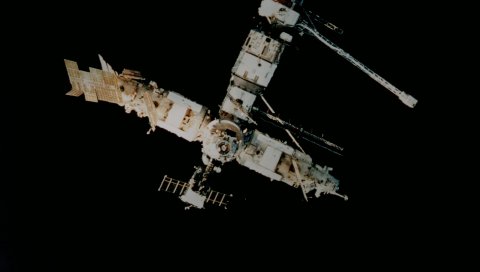 пространство, корабль, ISS, мир