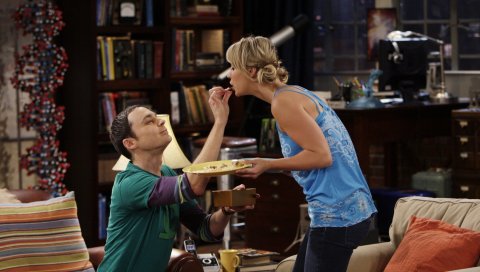 Теория большого взрыва, sheldon, копейка, внимание, уход, kaley cuoco, jim parsons