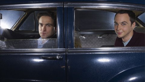 Johnny galeki, jim parsons, sheldon cooper, leonard hofstadter, автомобиль, окно, знаменитости