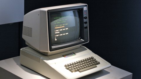 Apple, mac, компьютер, монитор, старая версия, яблоко 2, эволюция