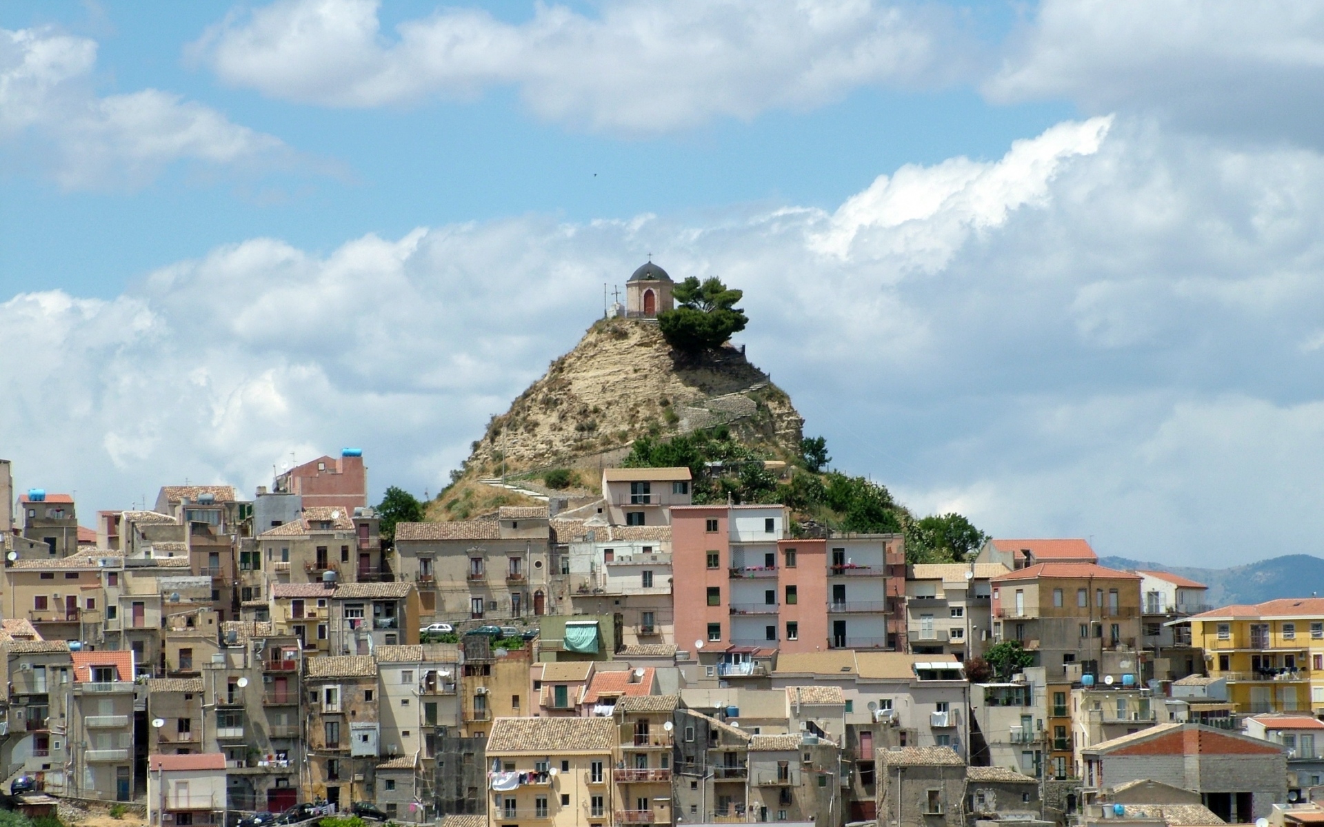 Картинки Chenturippe, enna, italy, building, top фото и обои на рабочий стол