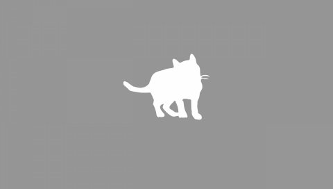 Кошка, рисунок, котенок