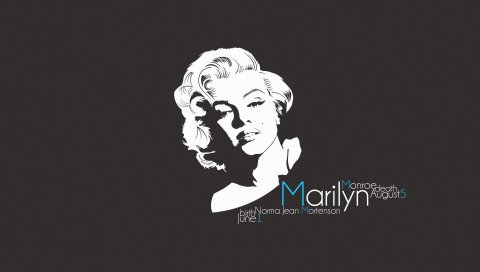 Marilyn monroe, портрет, певец, знаменитость