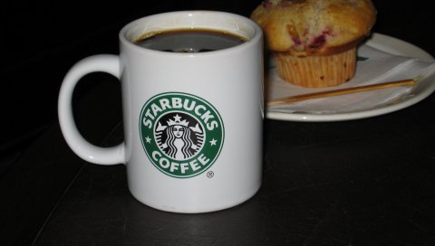 Starbucks, кофе, логотип, чашка, кофейня, торт