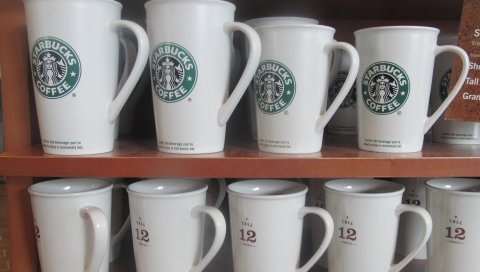 Starbucks, кофе, кофейня, логотип, кружки