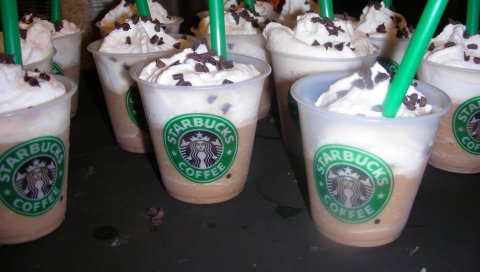 Starbucks, кофе, кафе, логотип, мороженое, еда, компания