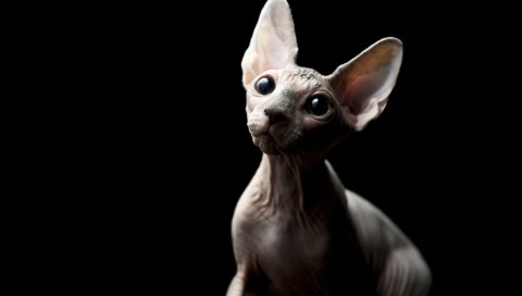 Кошка, сфинкс, тень