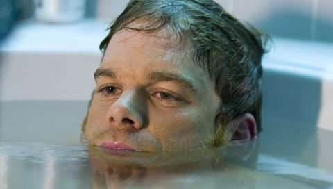 Michael c зал, вода, лицо, мокрый
