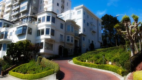 Lombard st, san francisco, california, usa