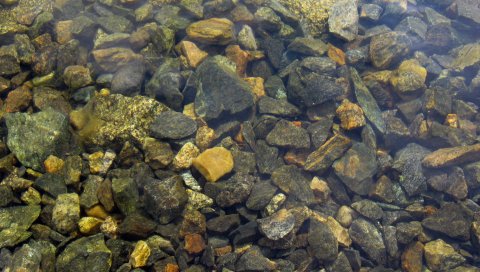 камней, острые, вода, прозрачные