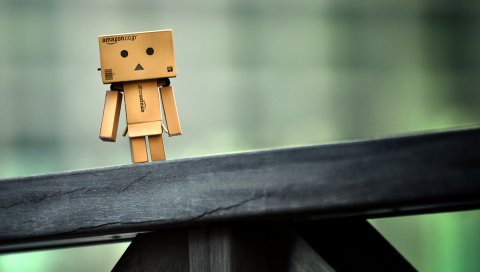 danboard, перила, подставка, картонный робот