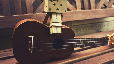 danboard, гитара, сидя, настроение