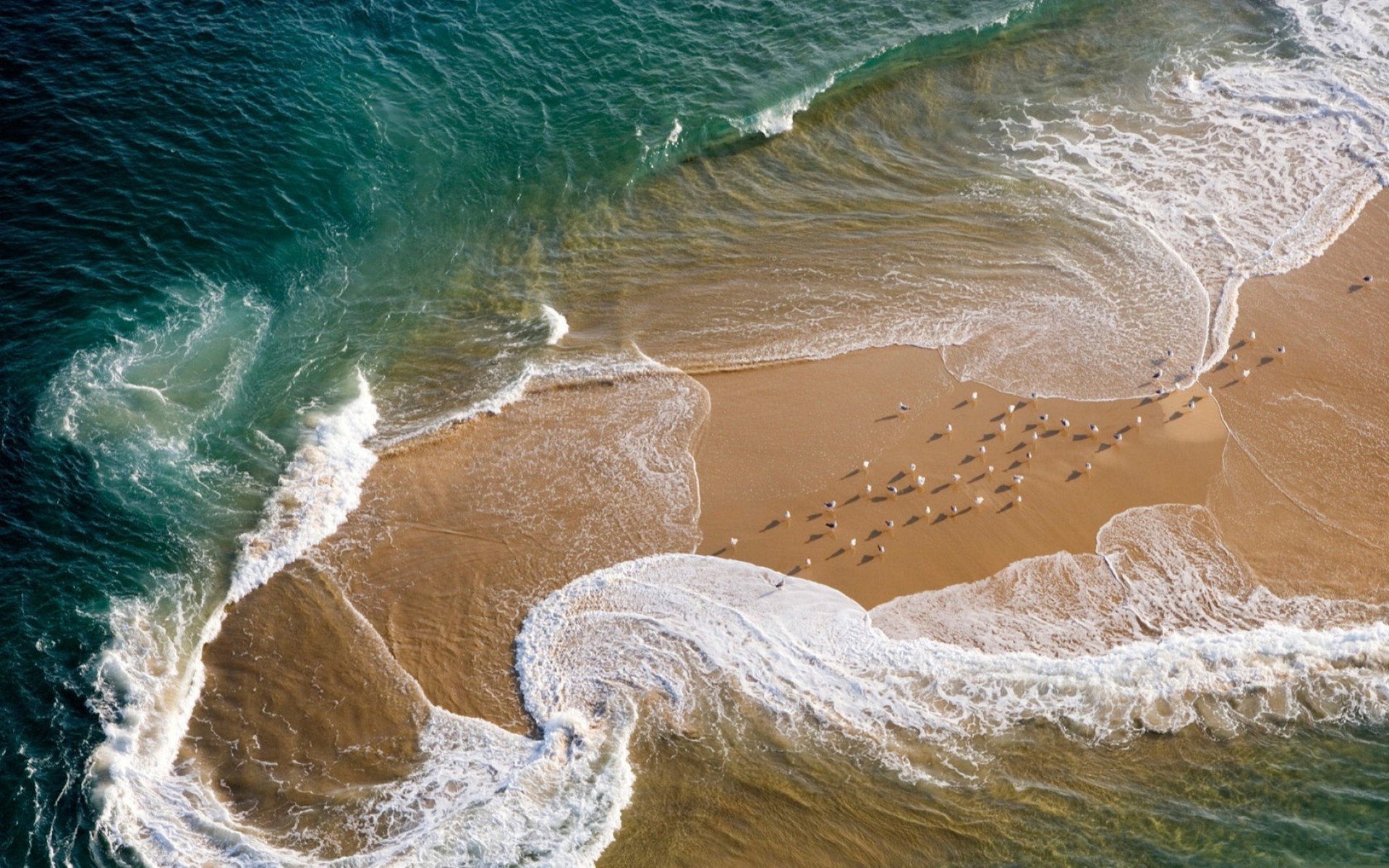 море волны песок