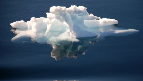 Ледник, дрейф, форма, одинокий, вода