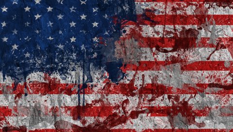 США, флаг, цвет, текстура, поверхность