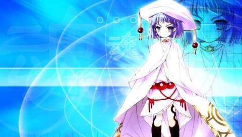 Shakugan no shana hecate, девушка, платье, космос