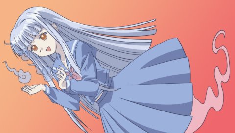 Sayo aisaka, девушка, платье, призрак, полет