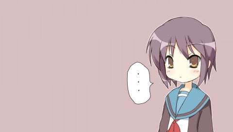 Nagato yuki, аниме, девушка, посмотрите
