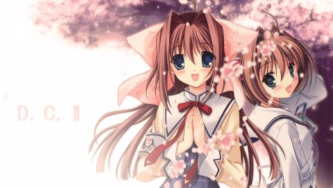 Da capo 2, девушки, улыбка, челки