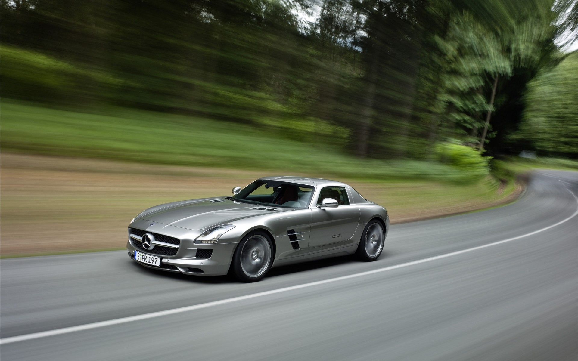 Картинки Mercedes, sls 63, amg, повышение, ускорение, скорость фото и обои на рабочий стол