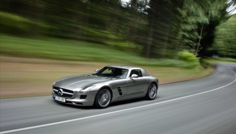 Mercedes, sls 63, amg, повышение, ускорение, скорость