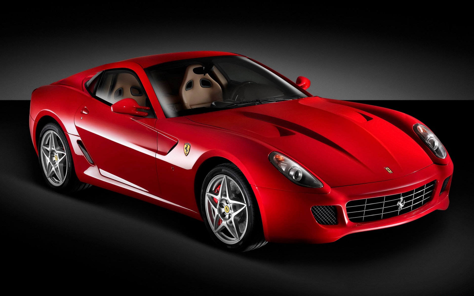 Картинки Ferrari, scaglietti, красный, быстрый, темный фото и обои на рабочий стол