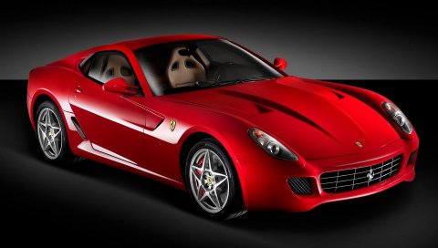 Ferrari, scaglietti, красный, быстрый, темный