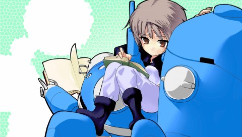 Nagato yuki, девушка, книга, робот