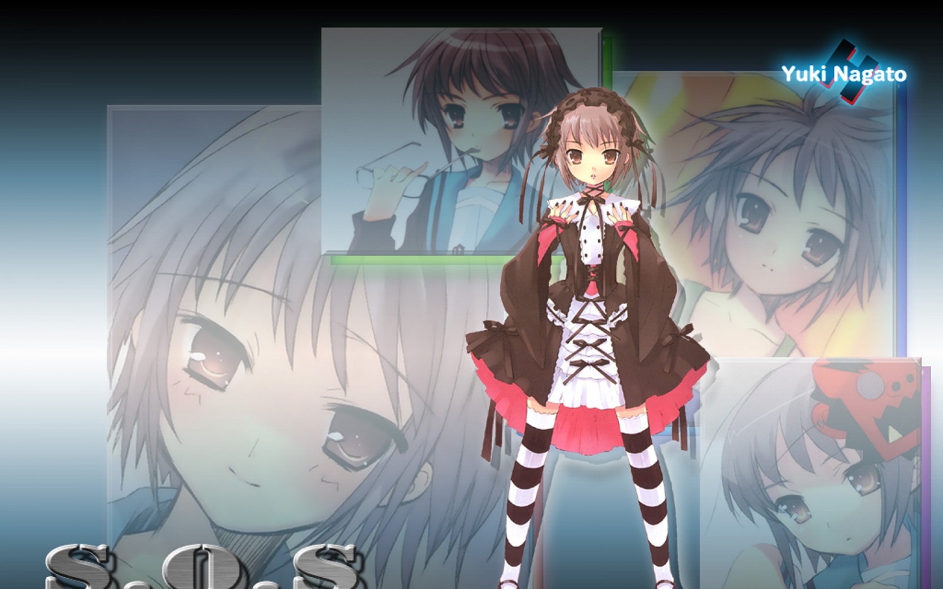 Картинки Nagato yuki, девушка, чулки, поза фото и обои на рабочий стол