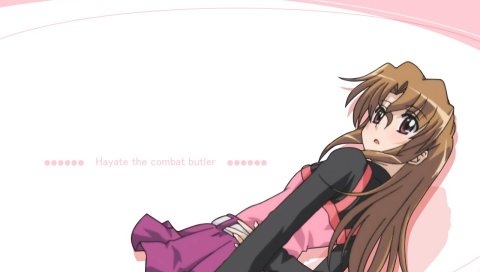 Hayate no gotoku maria, девушка, юбка, жест