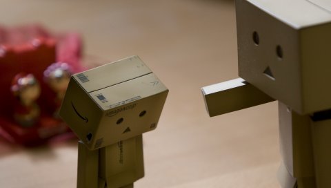 Danboard, коробки, роботы, пар, наказание, вина, агрессия