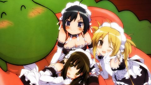 Kore ga watashi no goshujin, девушки, горничные, чулки