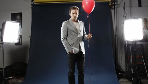 Michael c hall, актер, студия, воздушный шар, фотосессия