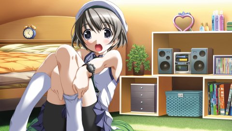 Kurashima tomoyasu loli, фиолетовое программное обеспечение, девушка, удивительно,