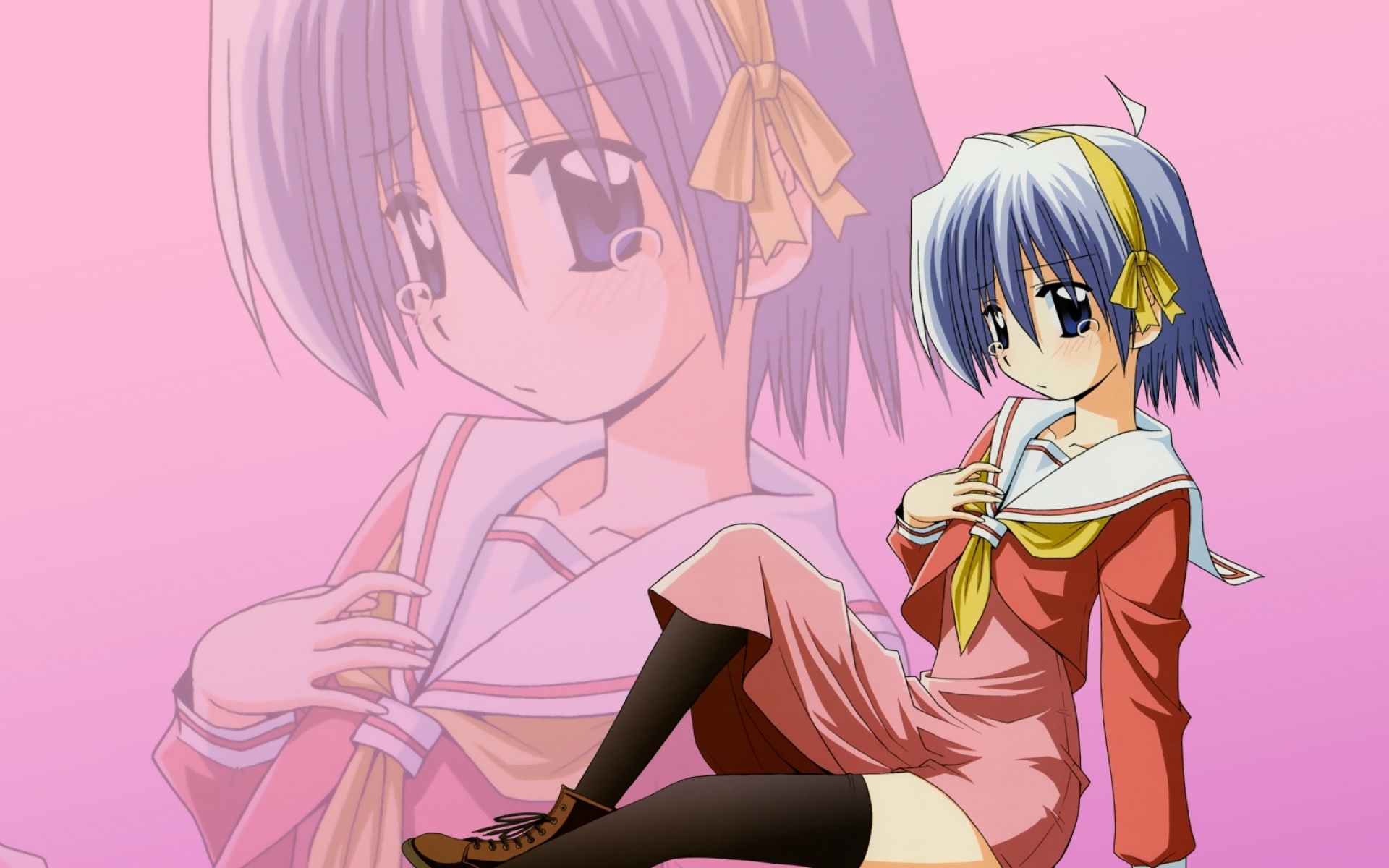 Картинки Ayasaki hayate hayate no gotoku seifuku, девушка, чулки, поза фото и обои на рабочий стол
