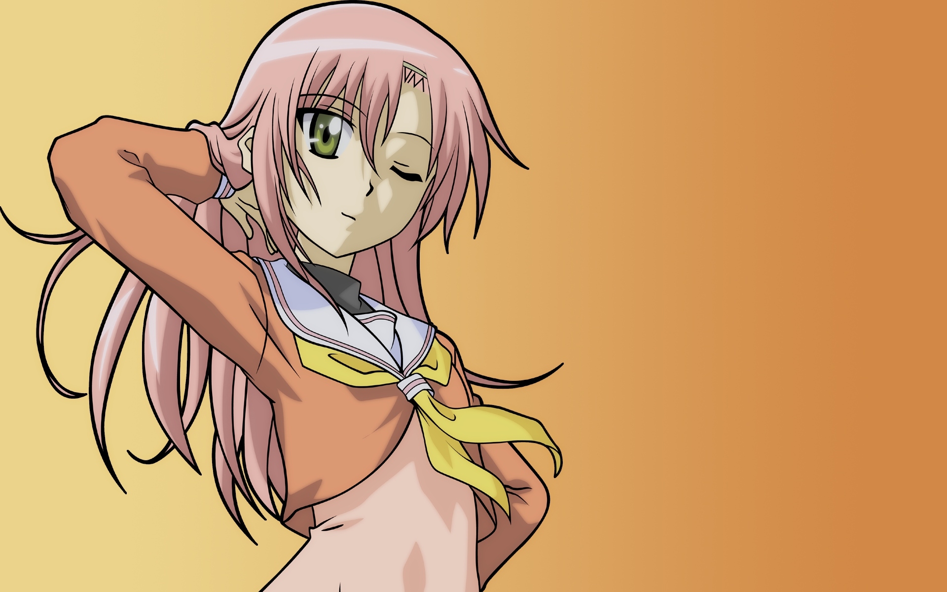 Картинки Hayate no gotoku katsura, девушка, подмигивание, осанка фото и обои на рабочий стол
