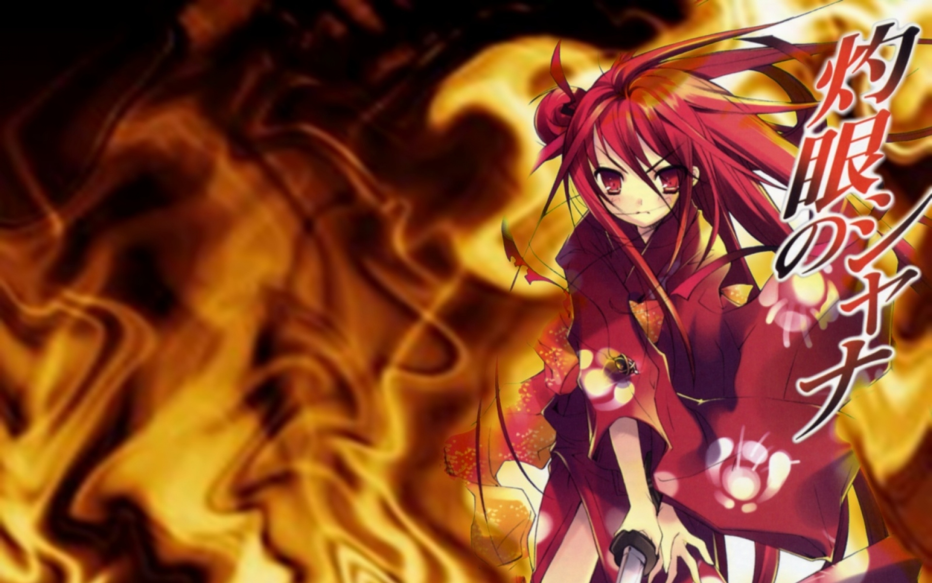 Картинки Shakugan не Шана, девушка, меч, кимоно фото и обои на рабочий стол