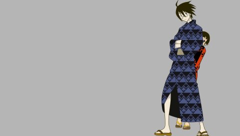 itoshiki Нозого, Sayonara Zetsubou сенсь, мальчик, девочка, кимоно