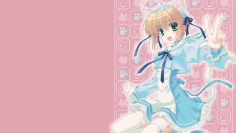 артефактов Нанао, Нара thighhighs, девушка, платье, чулки, жест