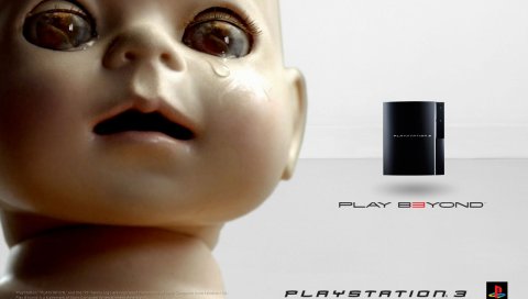 Playstation 3 играть дальше, игровая приставка, кукла, слезы