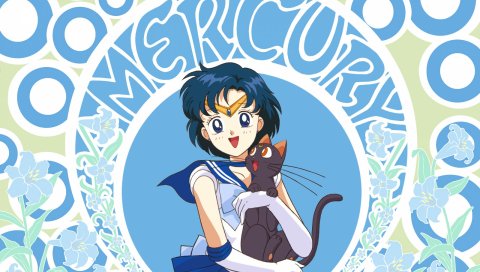 Луна, ami sailor moon, девушка, радость, кошка