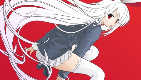 Reisen udongein inaba, девушка, блондинка, уши, движение