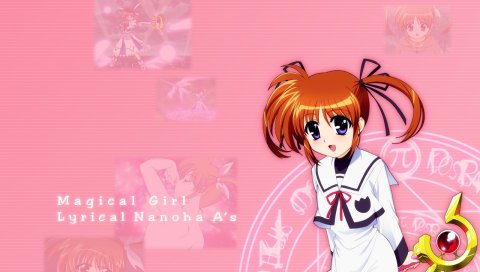 Mahou shoujo лирический, nanoha mahou, девушка, платье, взгляд