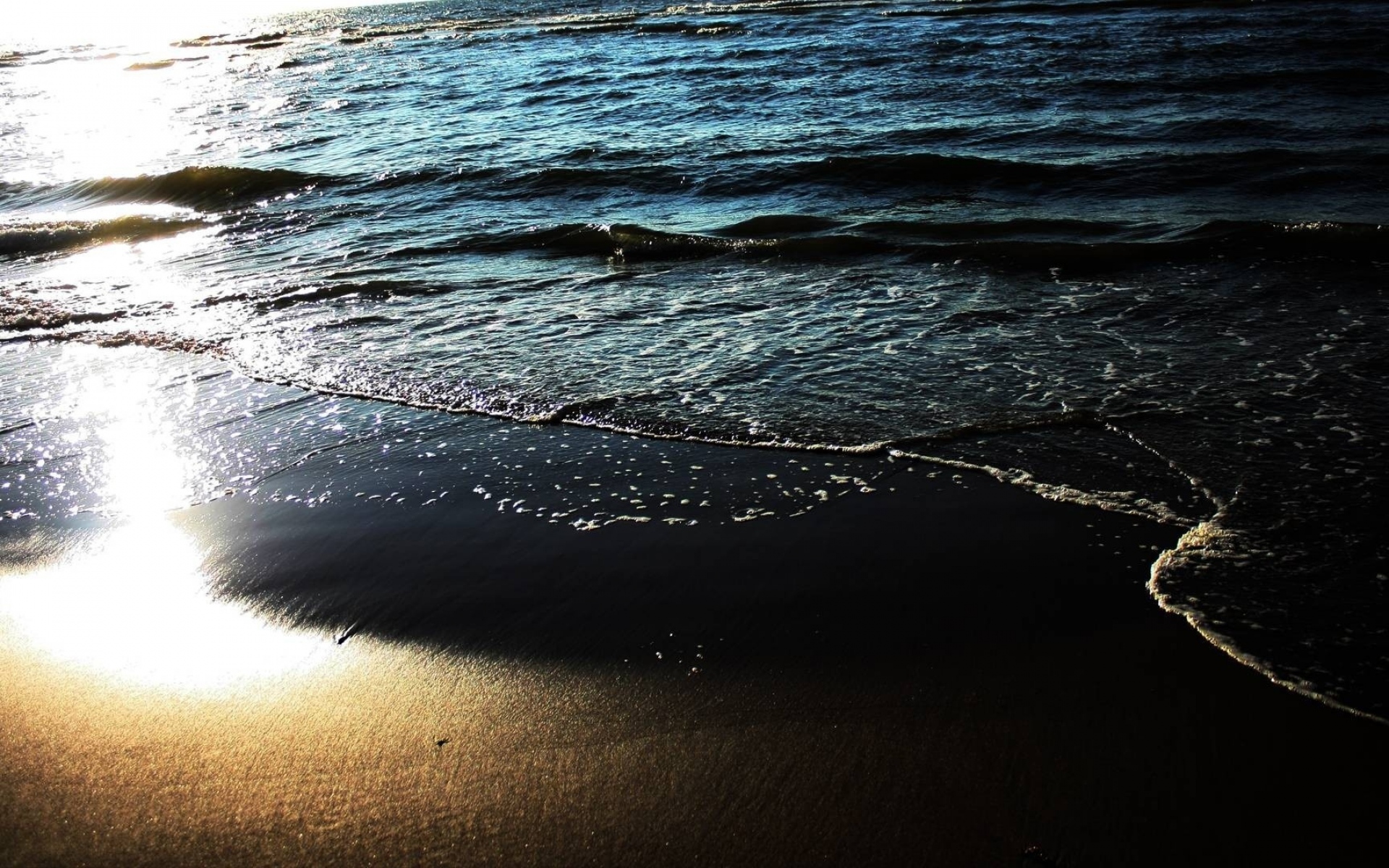 Картинки Пляж, песок, вода, море, шепот, волны фото и обои на рабочий стол