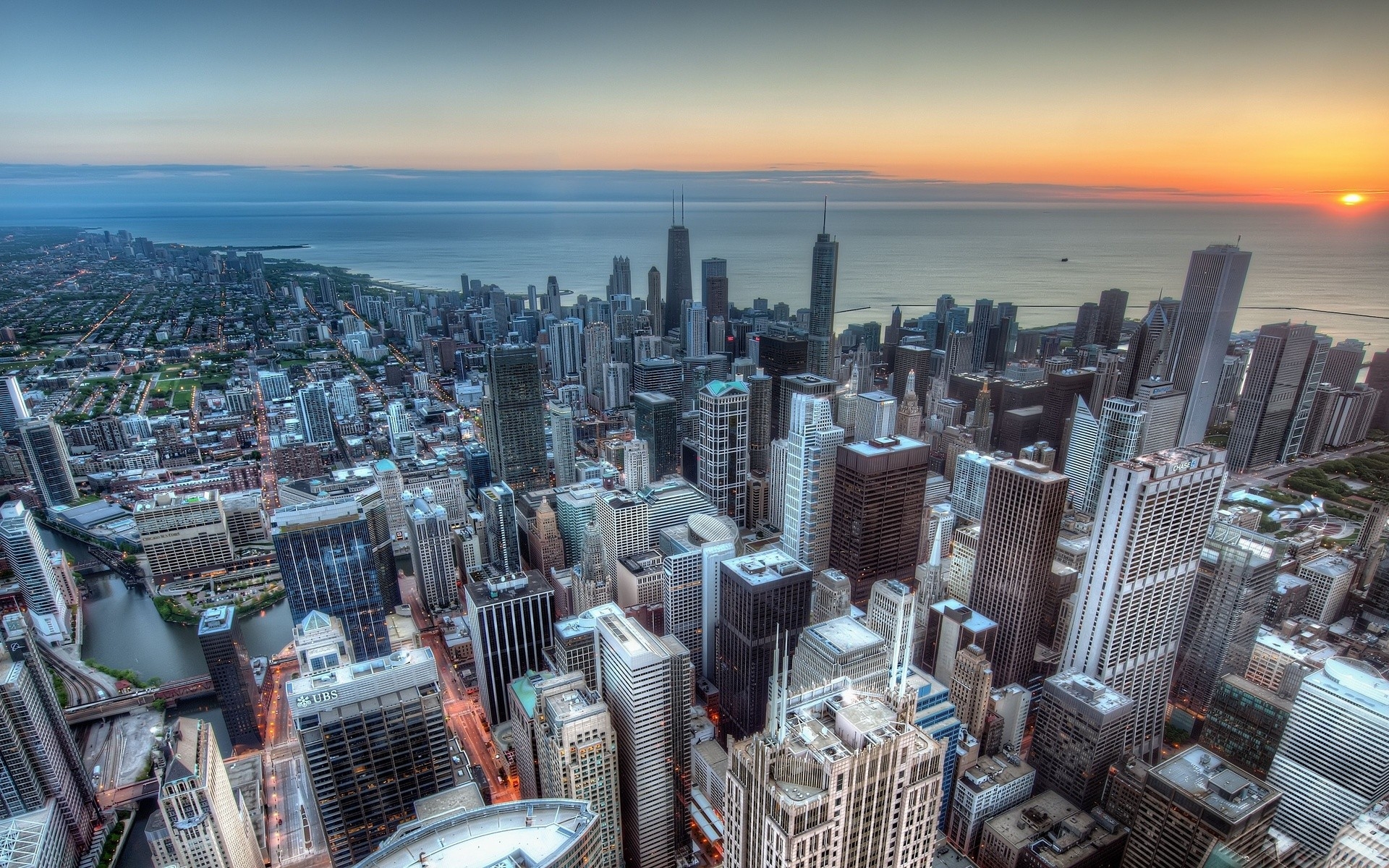 Картинки Sears tower, небоскреб, chicago, usa, hdr фото и обои на рабочий стол
