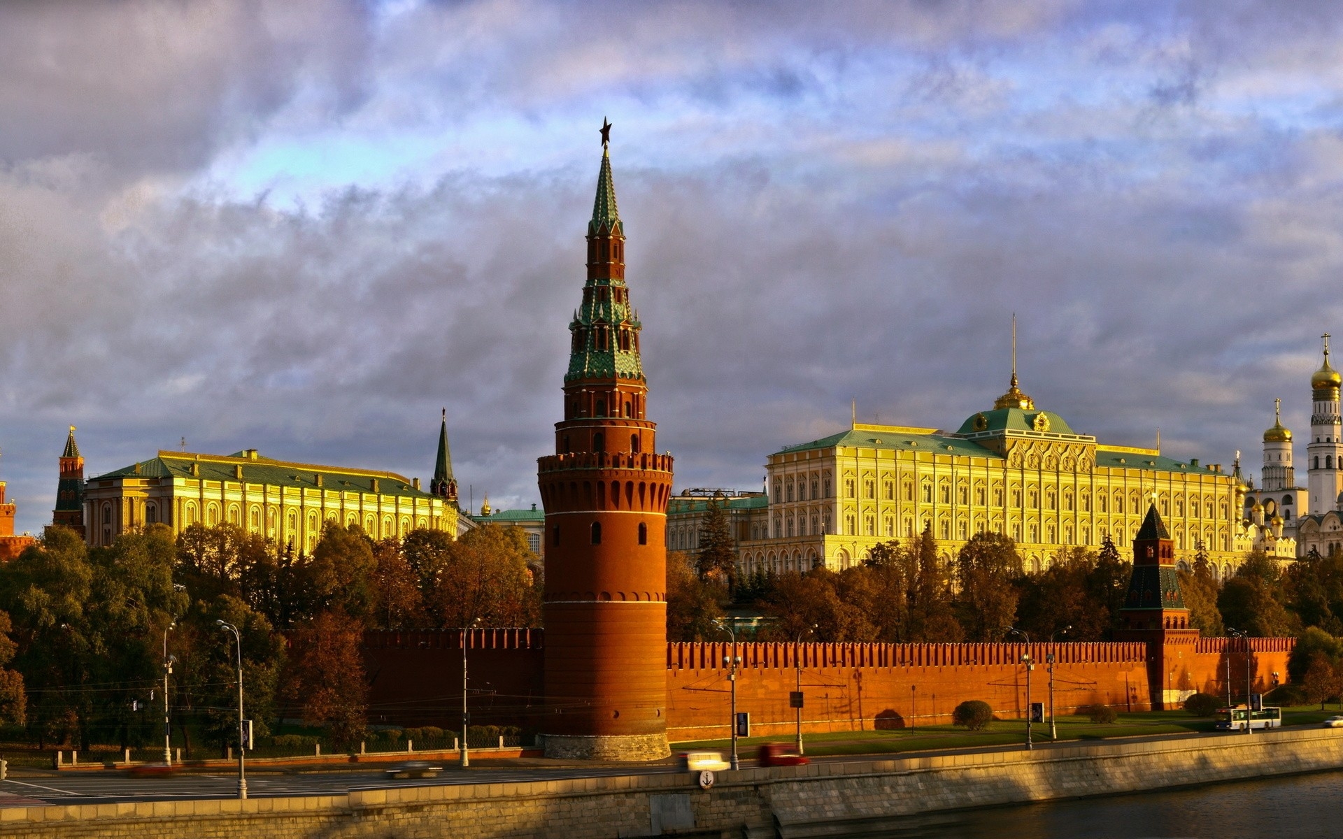 Картинки Россия, москва, кремль, река, камень, столица фото и обои на рабочий стол