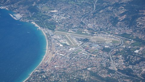Cannes, mandelieu, аэропорт, вид сверху, небо