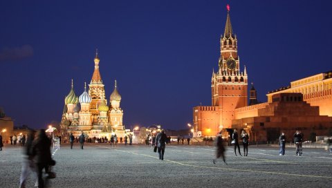 Россия, москва, кремль, красная площадь, люди, движение,