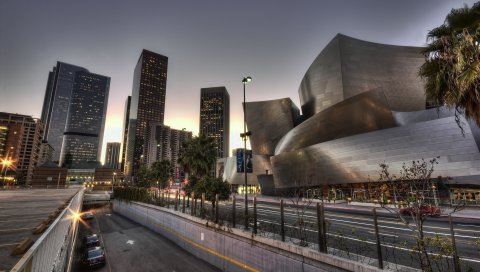 Концертный зал walt Disney, Лос-Анджелес, Калифорния, США, hdr