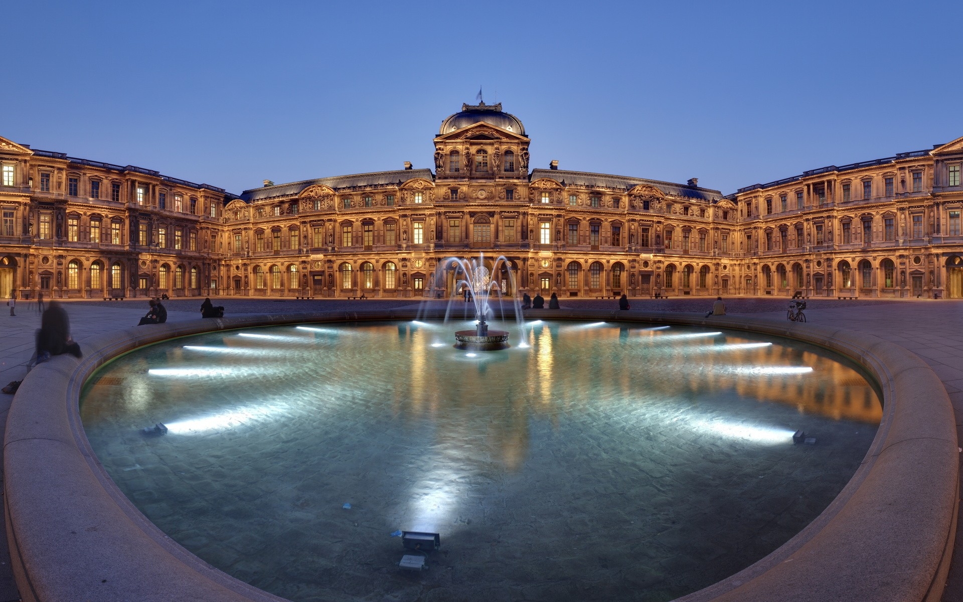 Картинки Louvre, paris, france, ориентир, архитектура, hdr фото и обои на рабочий стол